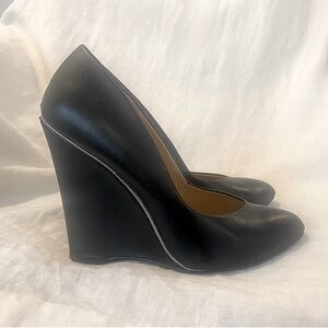 MIA Black Wedge Pumps
